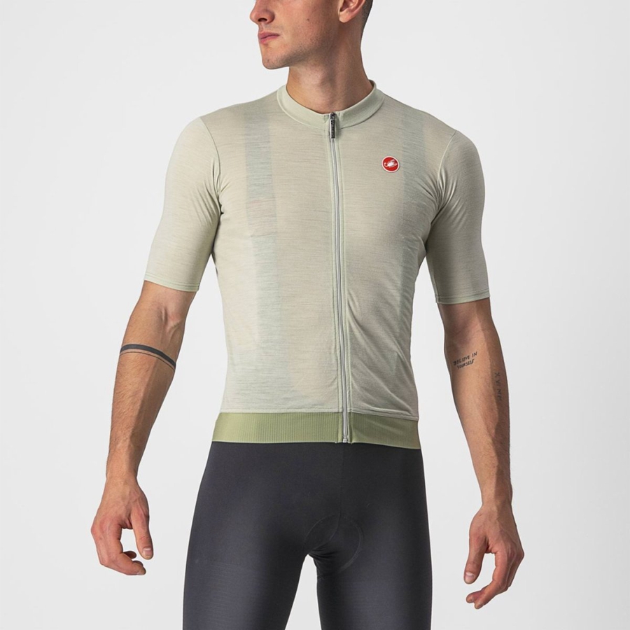 Castelli ESSENZA Jersey Heren Groen | 236874UMD