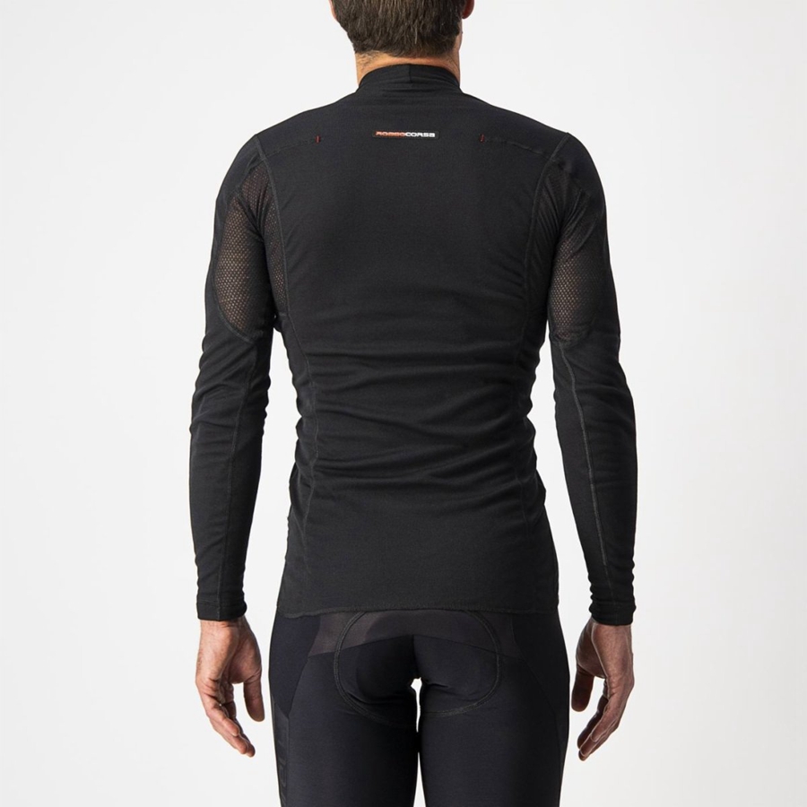 Castelli FLANDERS WARM LONG SLEEVE Basislaag Heren Zwart | 251074HPG