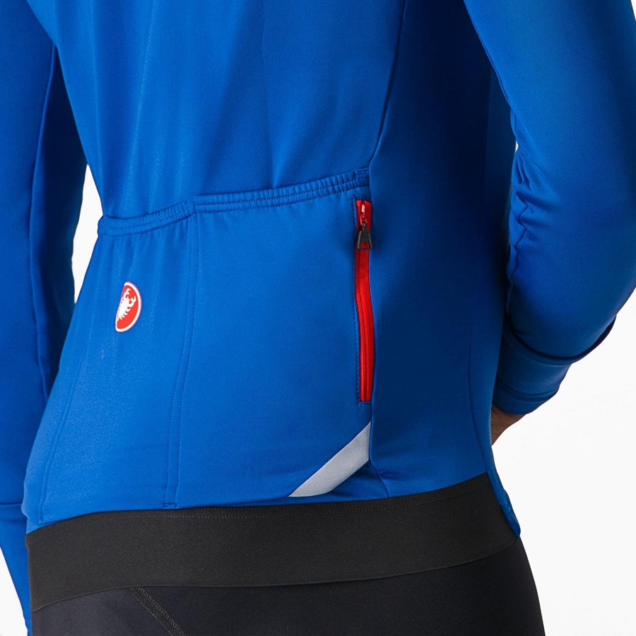 Castelli FLY LS Jersey Heren Blauw | 301275UTF