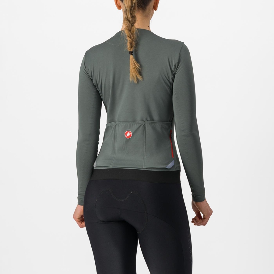 Castelli FLY LS W Jersey Dames Grijs | 405862ZGN