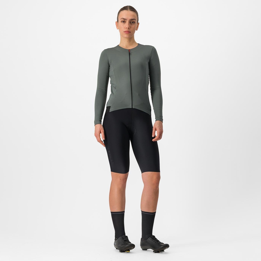 Castelli FLY LS W Jersey Dames Grijs | 405862ZGN