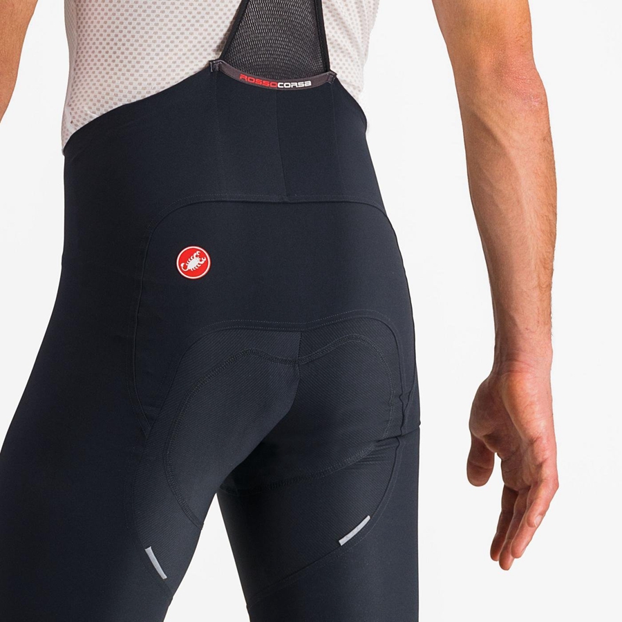 Castelli FREE AERO RC CLASSIC Korte Broek Met Slabbetje Heren Zwart Wit | 573461ESA