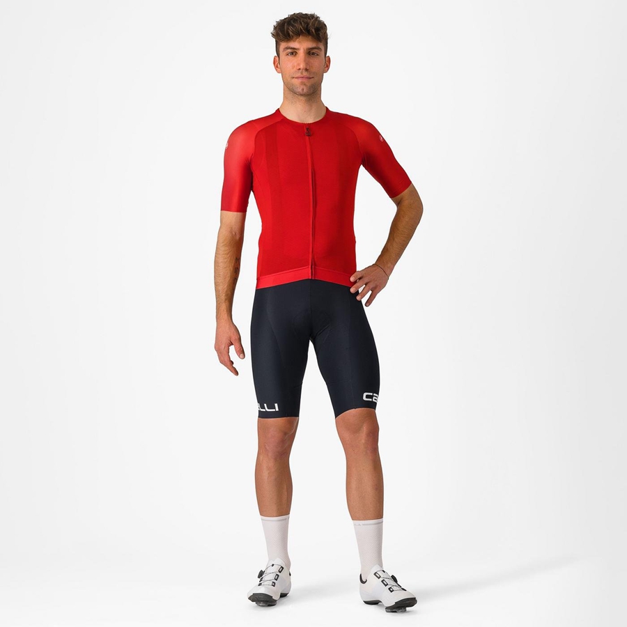 Castelli FREE AERO RC CLASSIC Korte Broek Met Slabbetje Heren Zwart Wit | 573461ESA