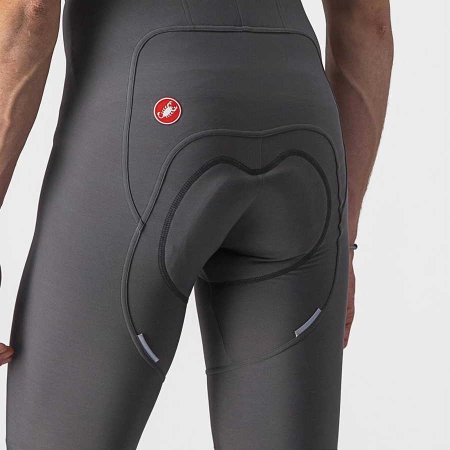 Castelli FREE AERO RC Panty Met Slabbetje Heren Donkergrijs | 597681TYO