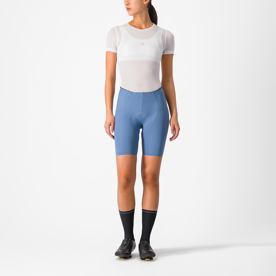 Castelli FREE AERO RC W Korte Broek Dames Grijs Blauw | 596078BAU