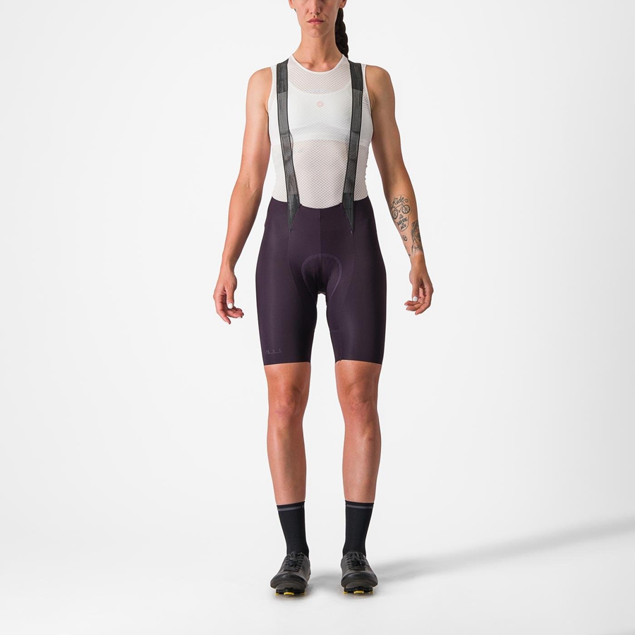 Castelli FREE AERO RC W Korte Broek Met Slabbetje Dames Zwart | 270196WOQ