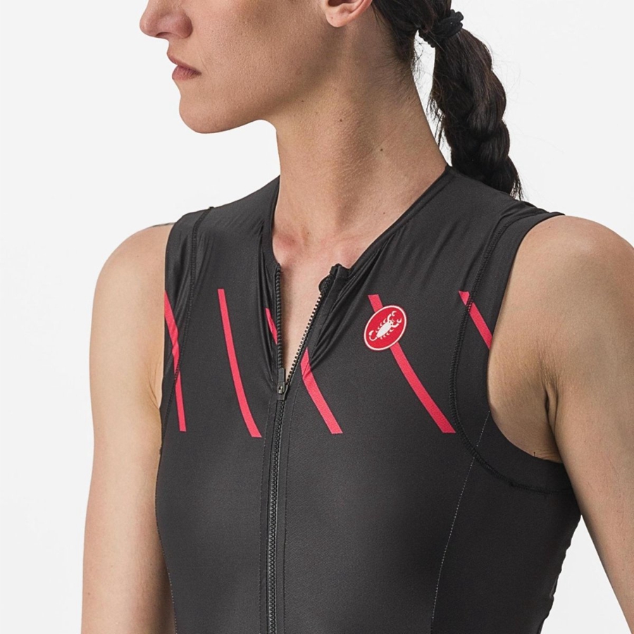 Castelli FREE SANREMO W SLEEVELESS Pakken Dames Zwart | 148075HJM