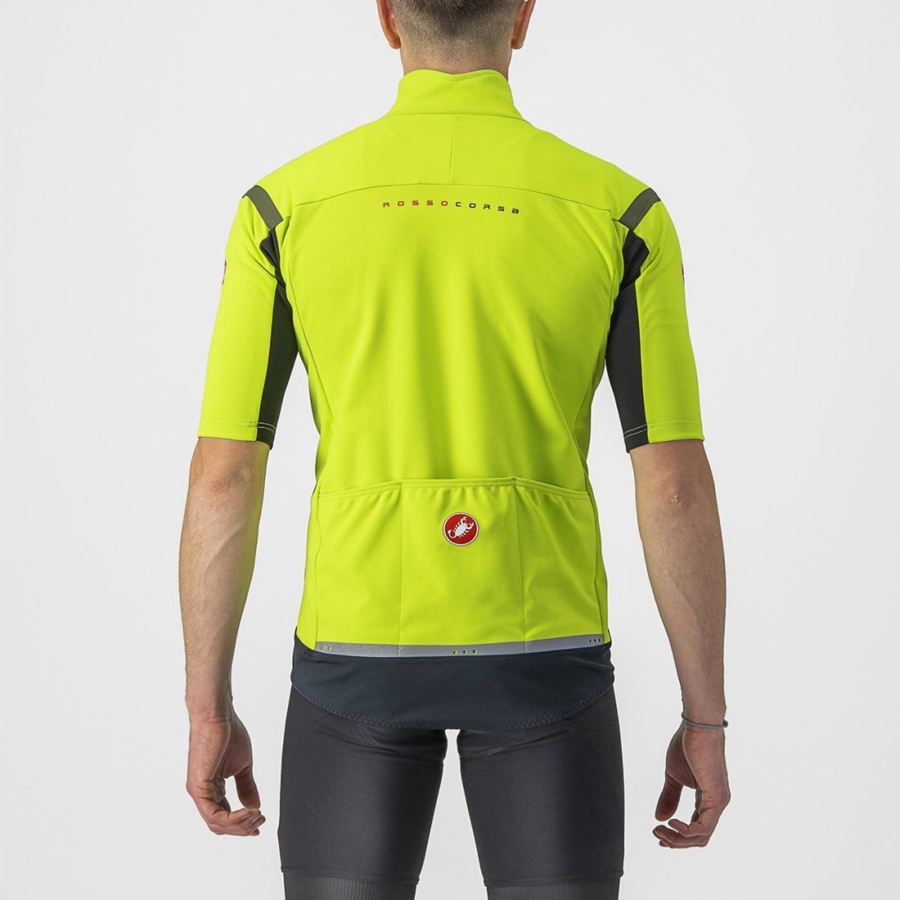 Castelli GABBA RoS 2 Jassen Heren Lichtgroen Donkergrijs | 580719YGA