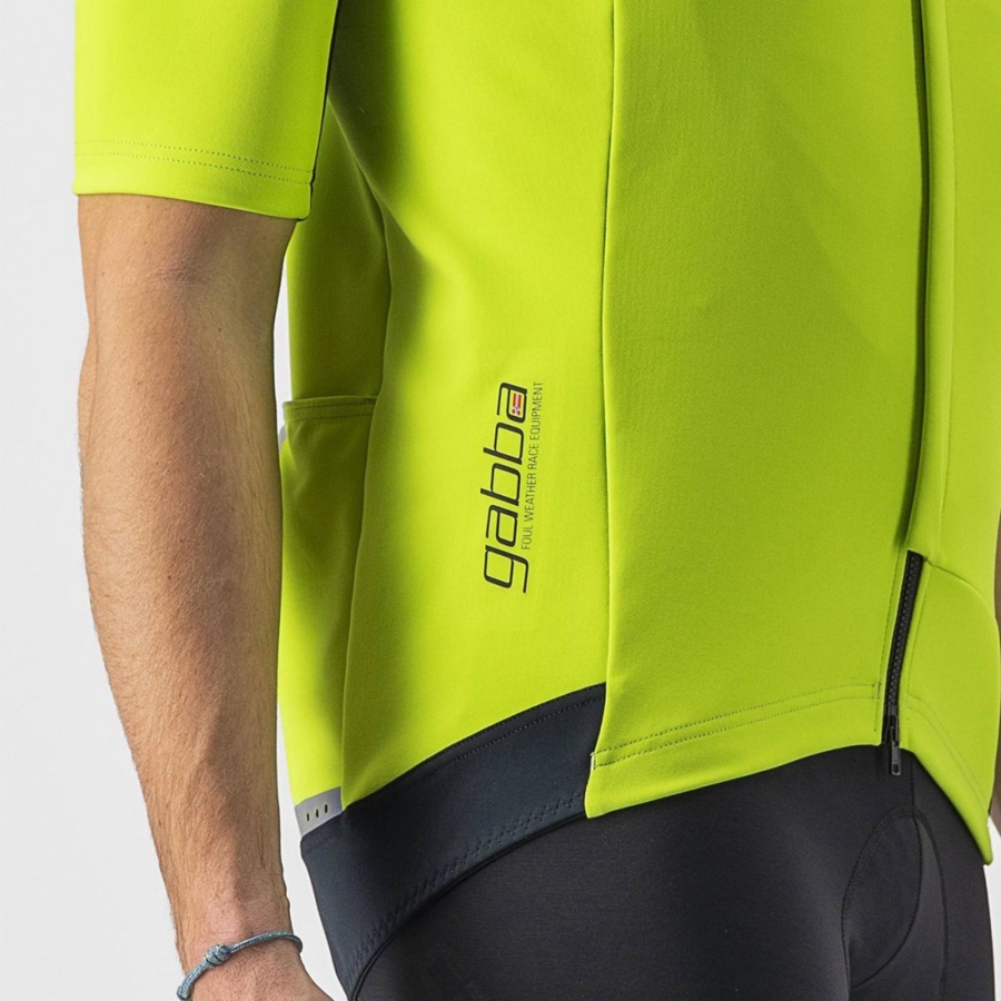 Castelli GABBA RoS 2 Jassen Heren Lichtgroen Donkergrijs | 580719YGA