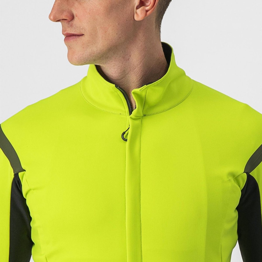 Castelli GABBA RoS 2 Jassen Heren Lichtgroen Donkergrijs | 580719YGA