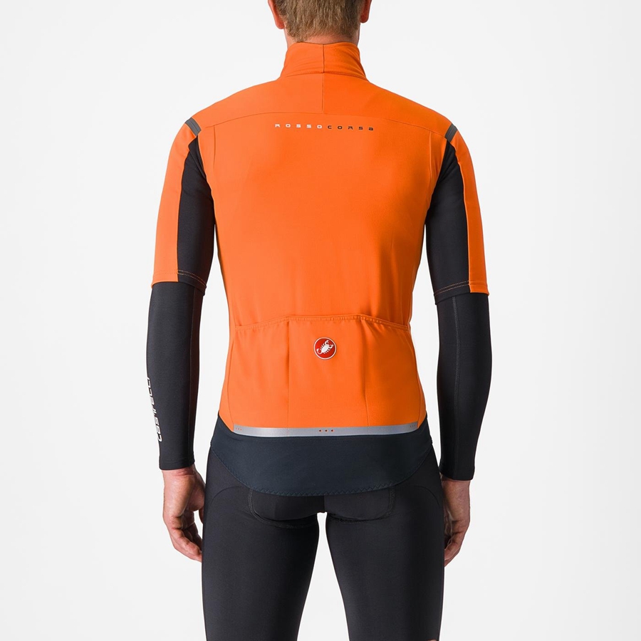 Castelli GABBA RoS 2 Jassen Heren Rood Oranje Donkergrijs | 105493JIA