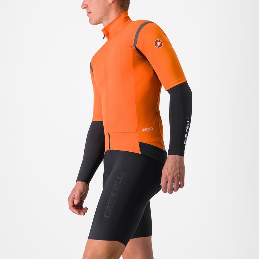 Castelli GABBA RoS 2 Jassen Heren Rood Oranje Donkergrijs | 105493JIA