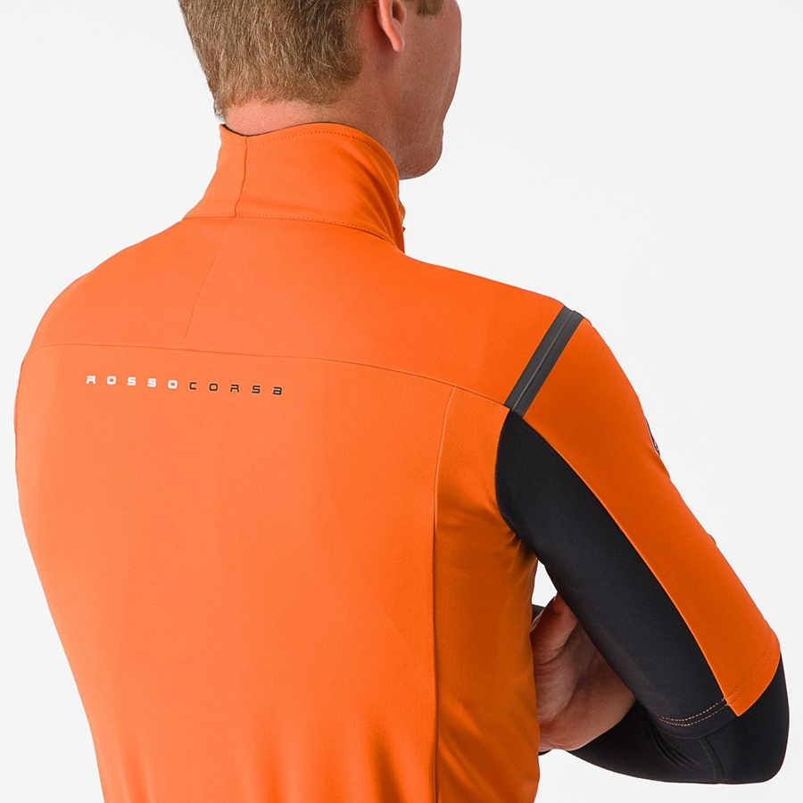 Castelli GABBA RoS 2 Jassen Heren Rood Oranje Donkergrijs | 105493JIA