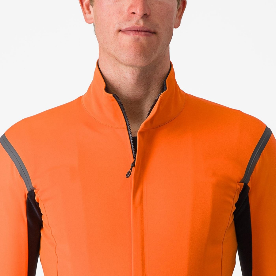 Castelli GABBA RoS 2 Jassen Heren Rood Oranje Donkergrijs | 105493JIA