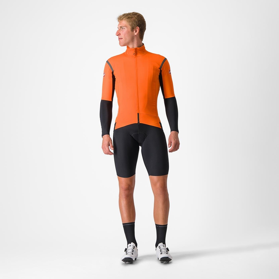 Castelli GABBA RoS 2 Jassen Heren Rood Oranje Donkergrijs | 105493JIA