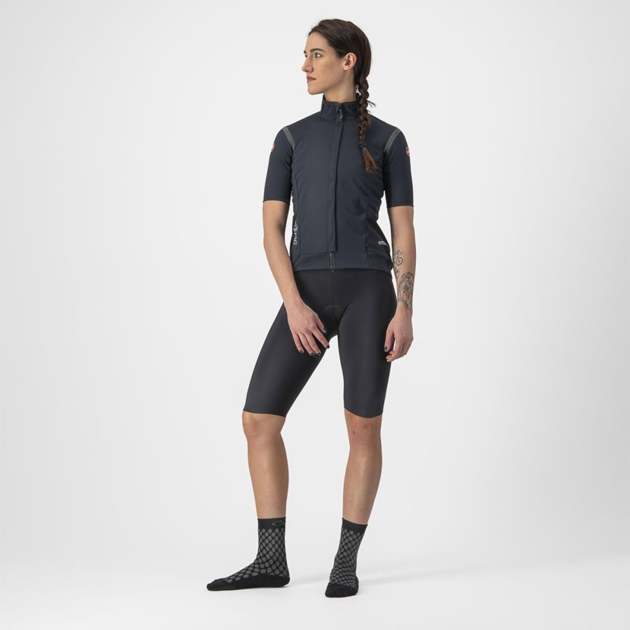 Castelli GABBA RoS 2 W Jassen Dames Zwart Zwart | 946318TNL