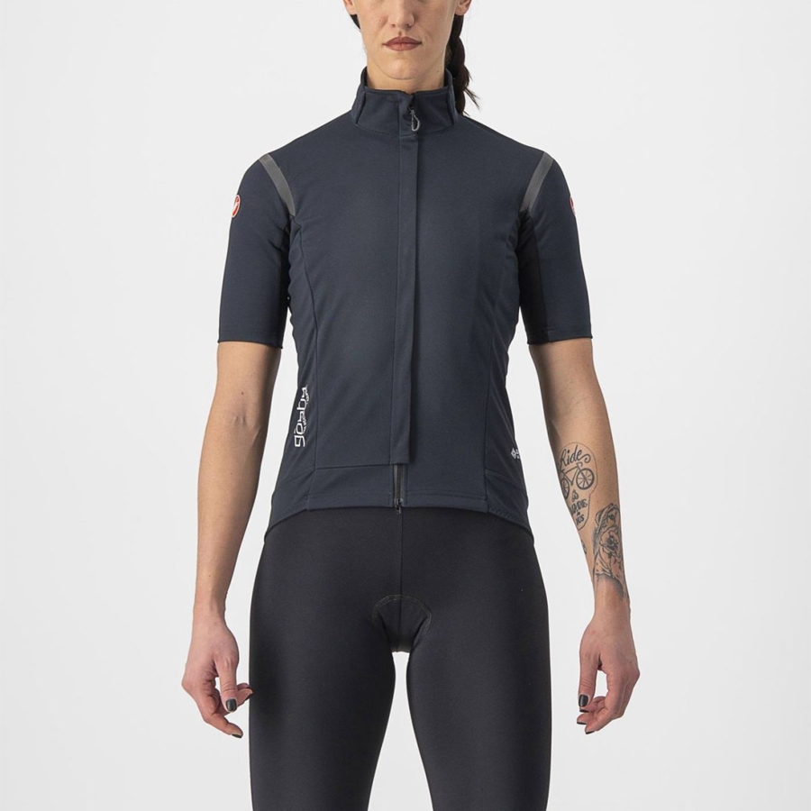 Castelli GABBA RoS 2 W Jassen Dames Zwart Zwart | 946318TNL