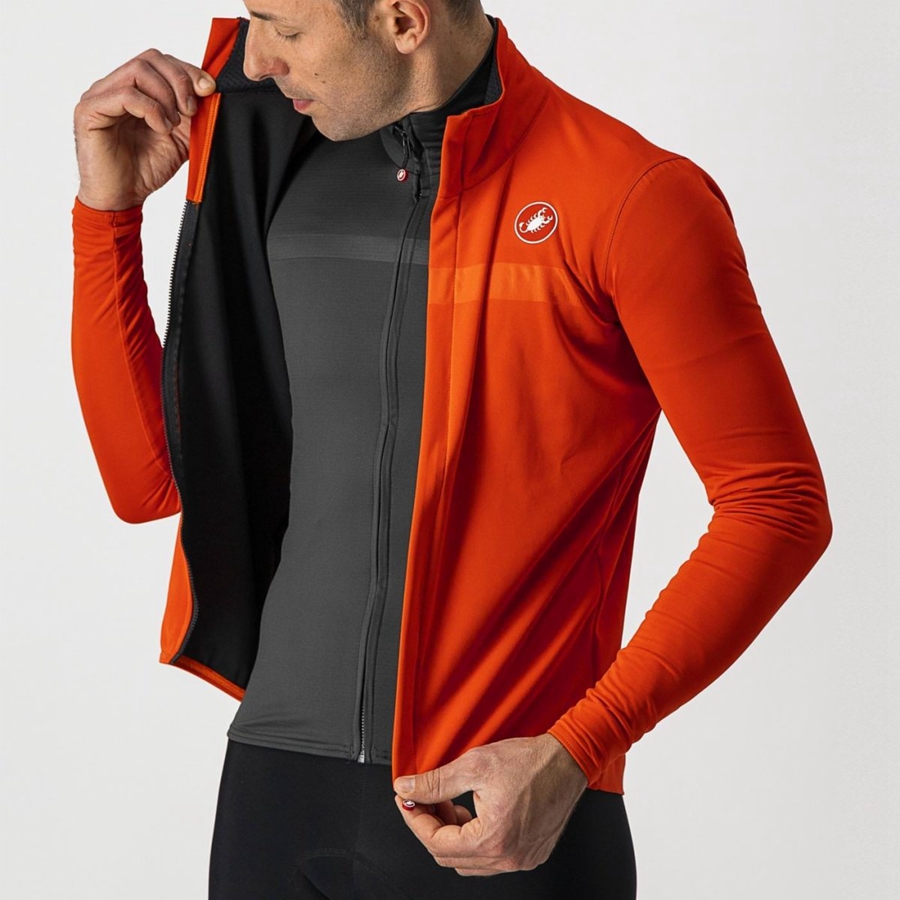 Castelli GOCCIA Bescherming Heren Rood | 908465NZO