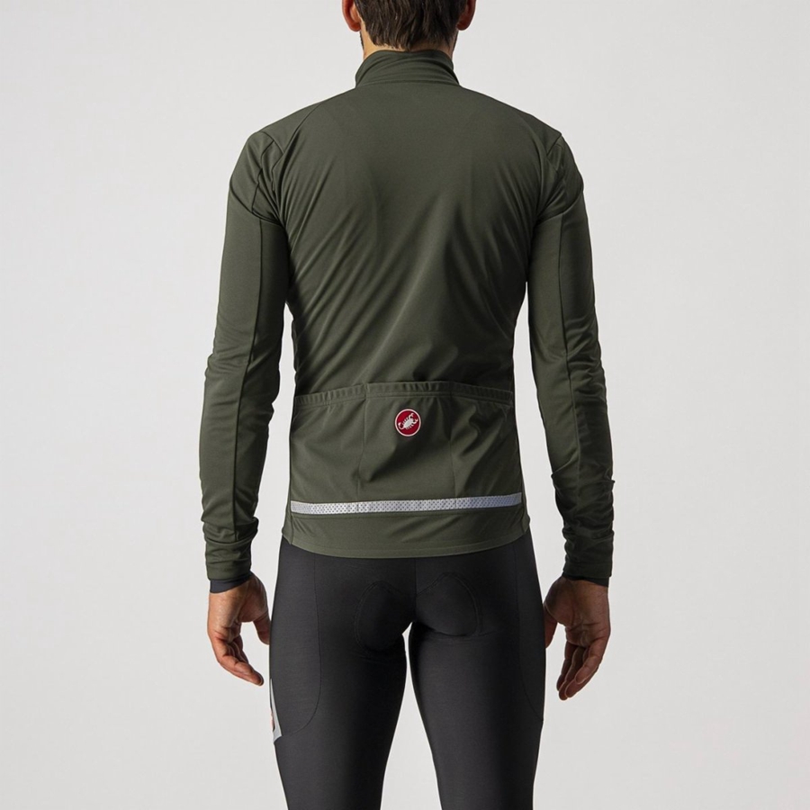 Castelli GO Jassen Heren Groen Rood | 479306LBP