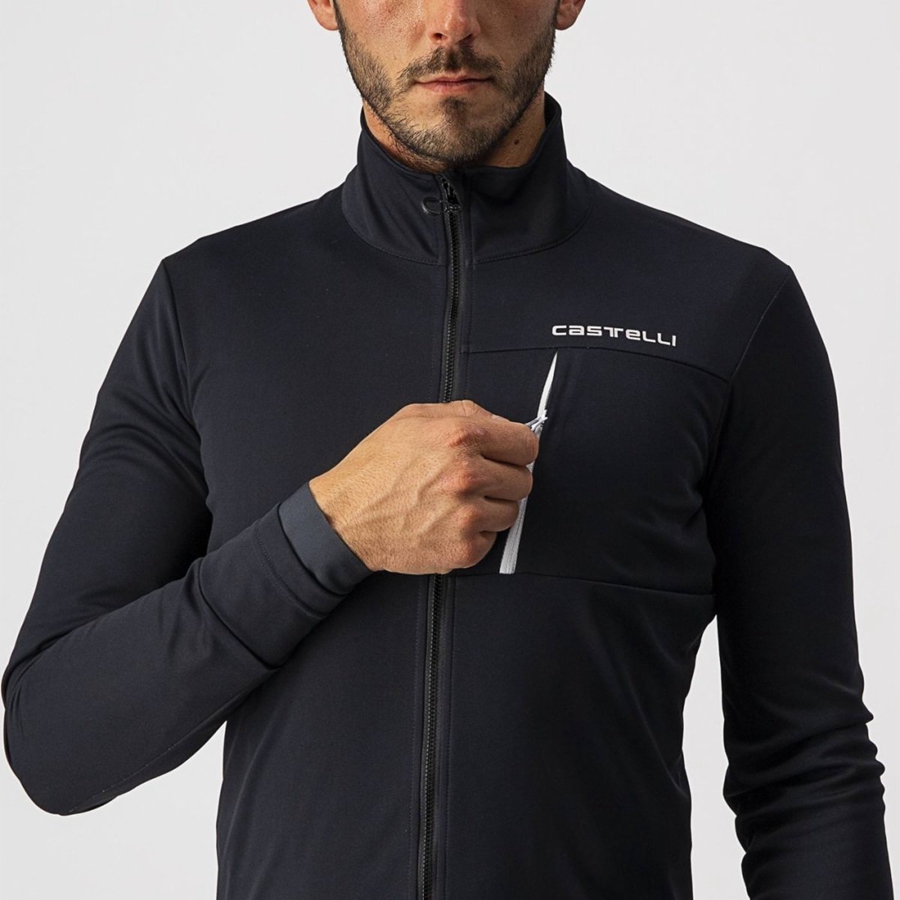 Castelli GO Jassen Heren Zwart Wit | 749253WDF