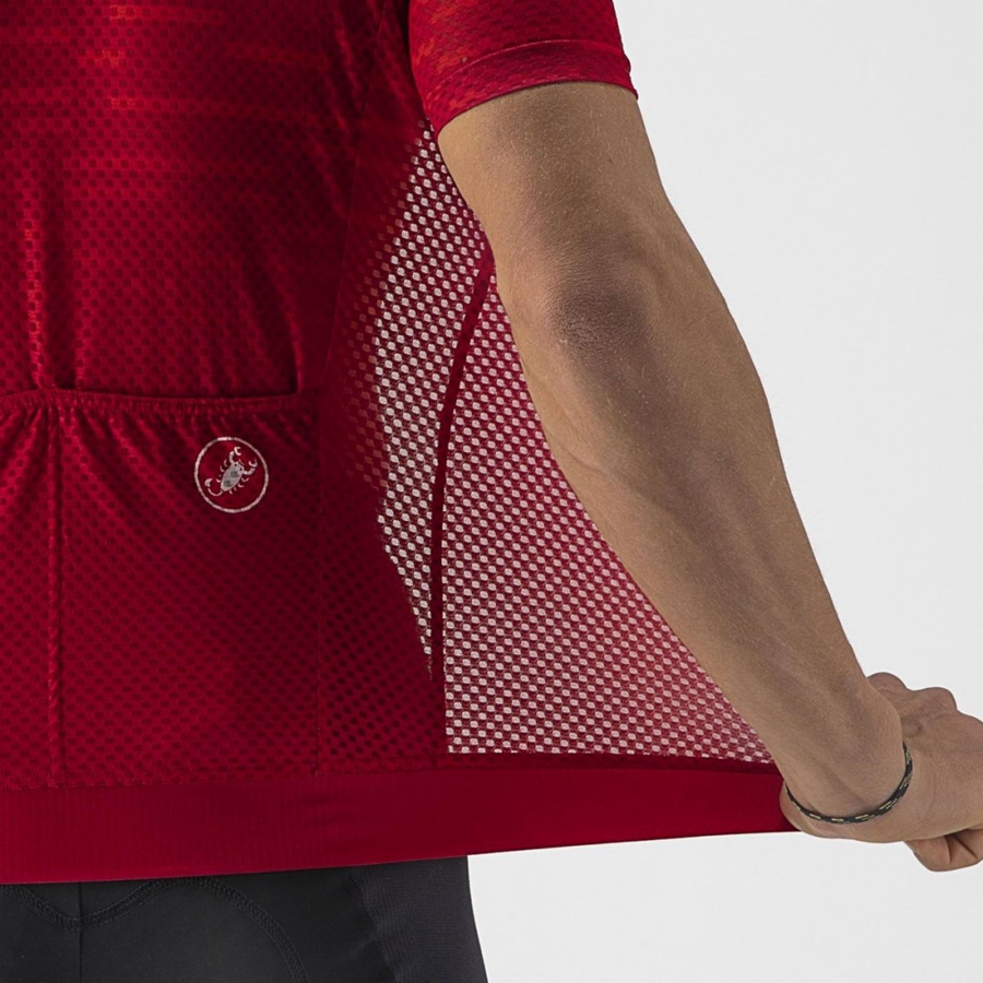 Castelli INSIDER Jersey Heren Donkerrood | 248567ZGI