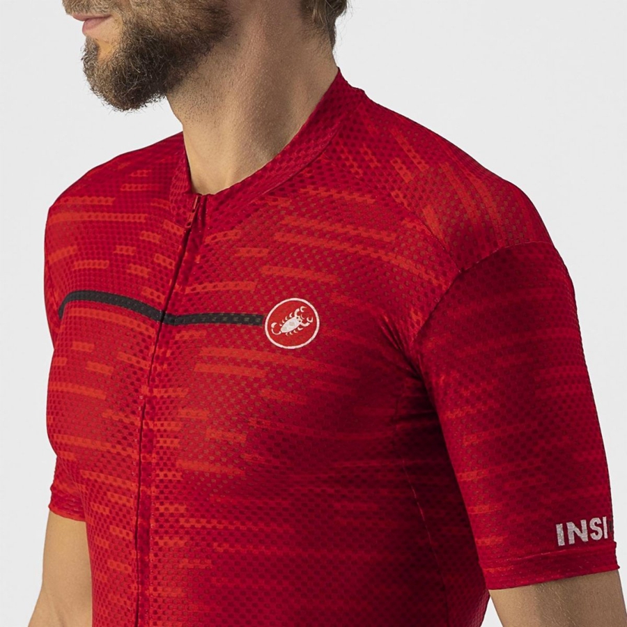 Castelli INSIDER Jersey Heren Donkerrood | 248567ZGI