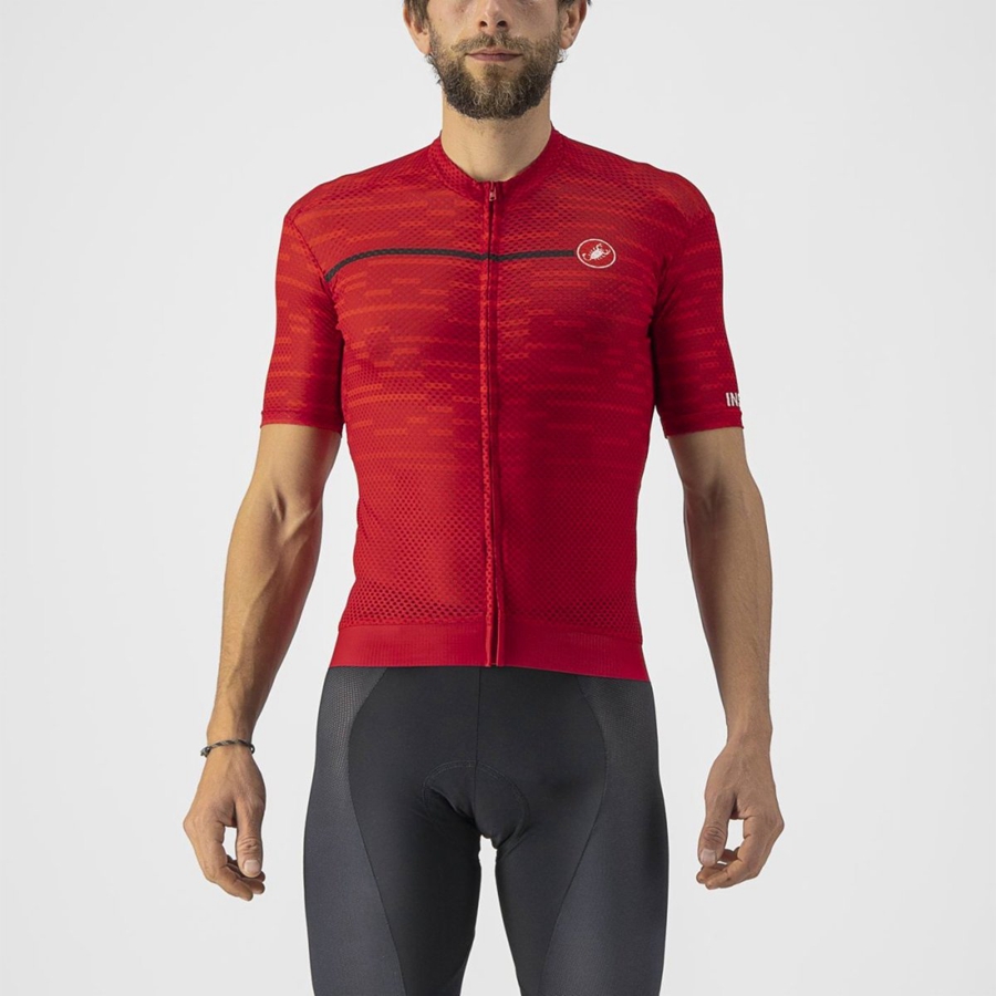 Castelli INSIDER Jersey Heren Donkerrood | 248567ZGI