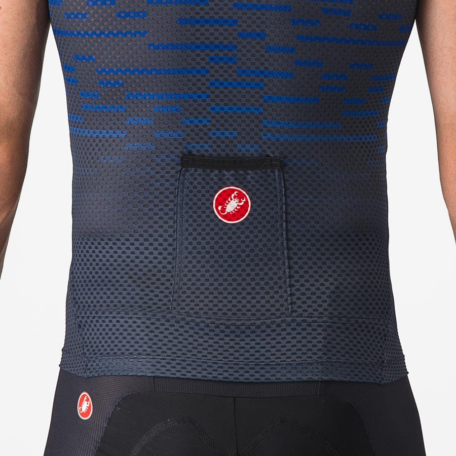 Castelli INSIDER SLEEVELESS Jersey Heren Blauw | 902863DPG