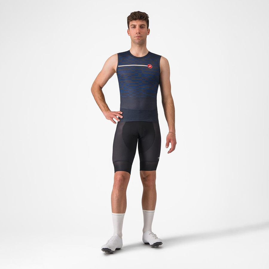 Castelli INSIDER SLEEVELESS Jersey Heren Blauw | 902863DPG