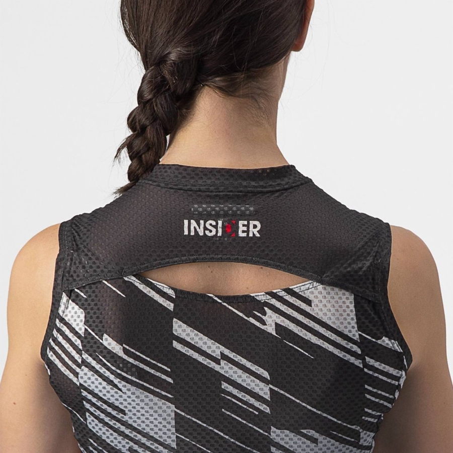 Castelli INSIDER W SLEEVELESS Jersey Dames Zwart | 852674XKP