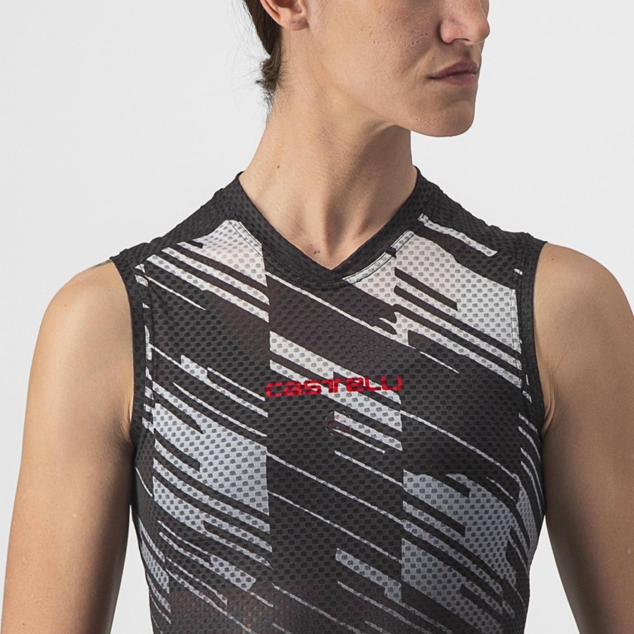 Castelli INSIDER W SLEEVELESS Jersey Dames Zwart | 852674XKP