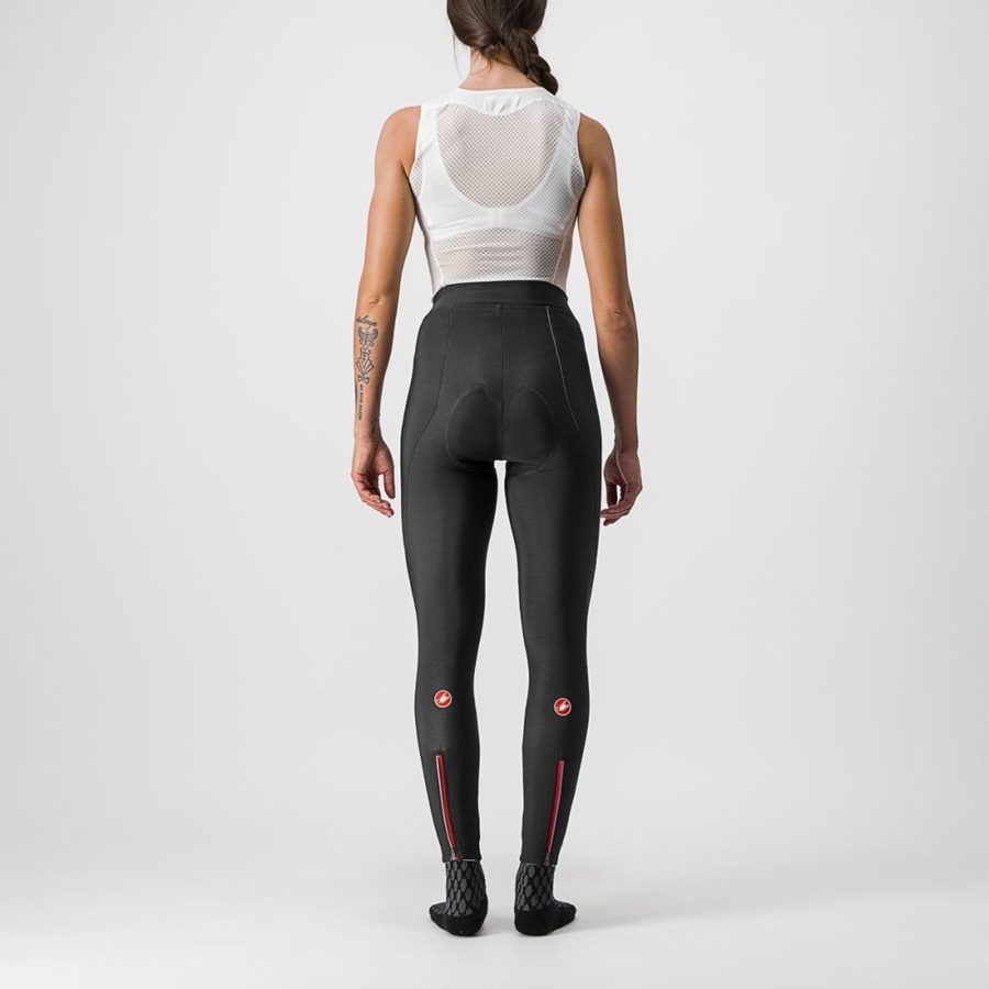 Castelli MENO WIND W Leggings Dames Zwart | 549186ZEB