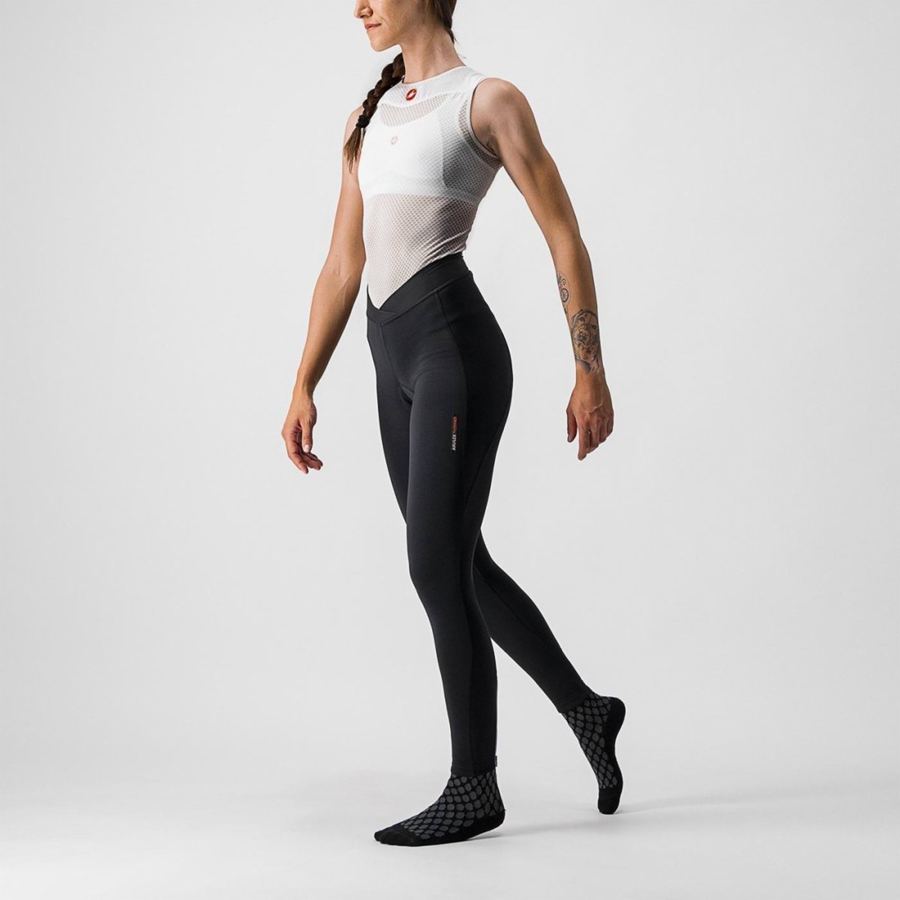 Castelli MENO WIND W Leggings Dames Zwart | 549186ZEB