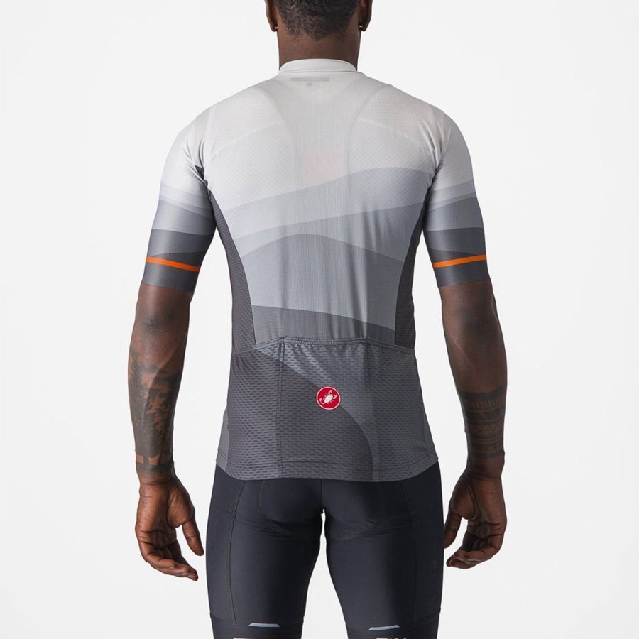 Castelli ORIZZONTE Jersey Heren Donkergrijs Zilver Grijs | 285130HUQ