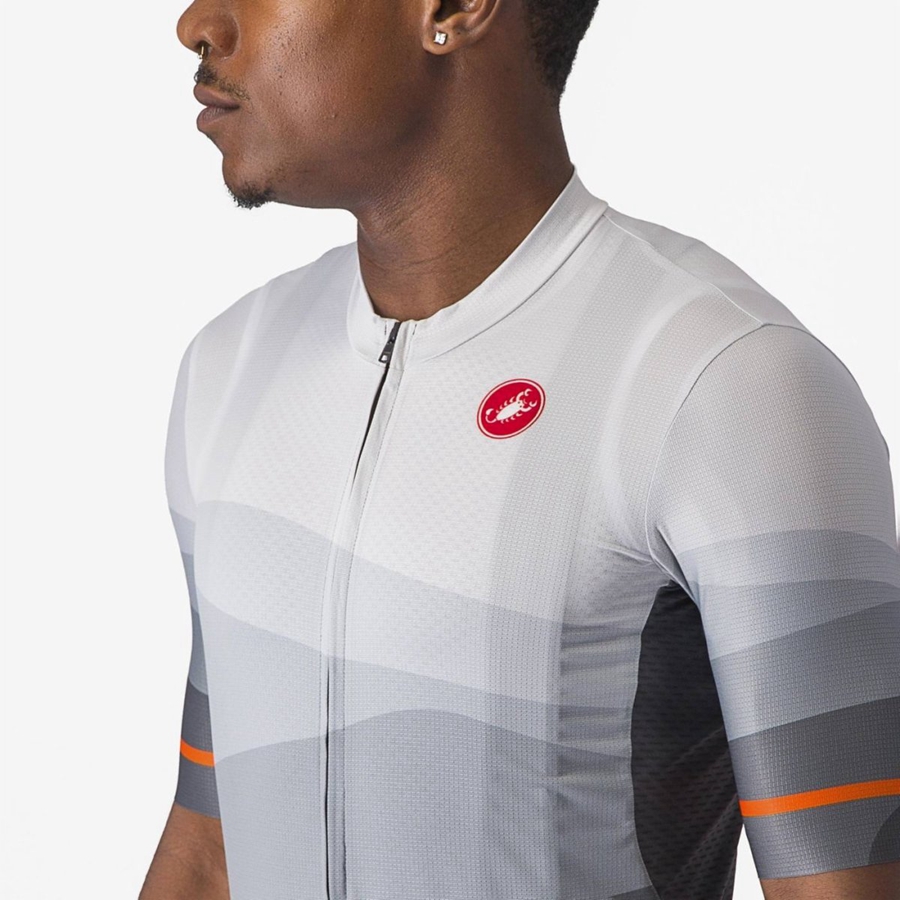 Castelli ORIZZONTE Jersey Heren Donkergrijs Zilver Grijs | 285130HUQ