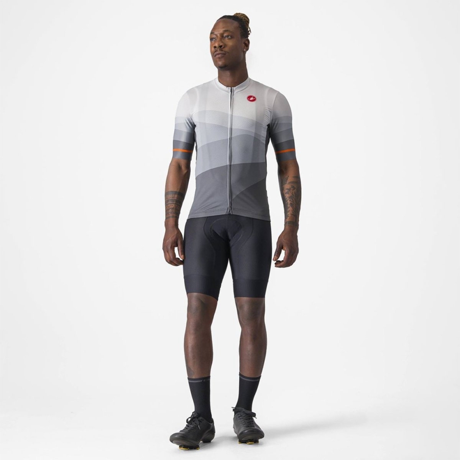 Castelli ORIZZONTE Jersey Heren Donkergrijs Zilver Grijs | 285130HUQ