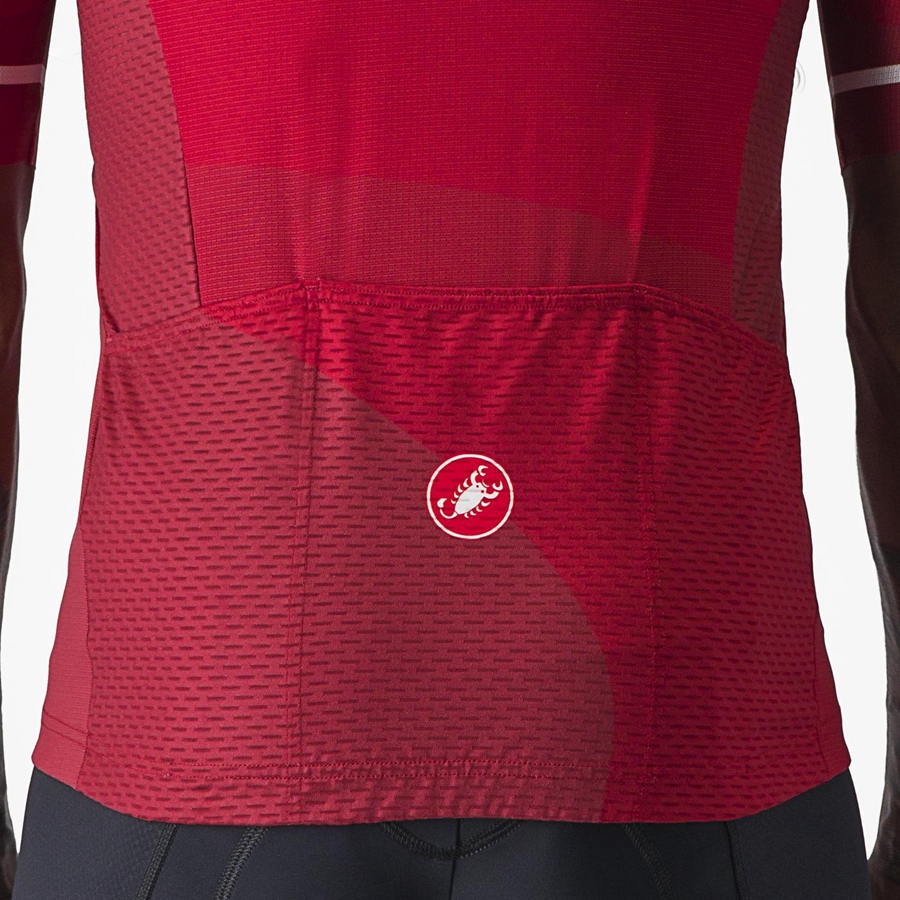 Castelli ORIZZONTE Jersey Heren Rood Rood Wit | 065217OSB