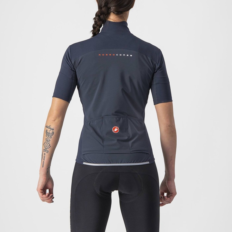 Castelli PERFETTO RoS 2W WIND Jassen Dames Blauw | 123956JPB