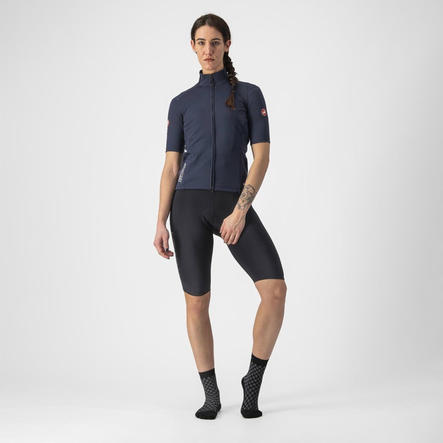 Castelli PERFETTO RoS 2W WIND Jassen Dames Blauw | 123956JPB