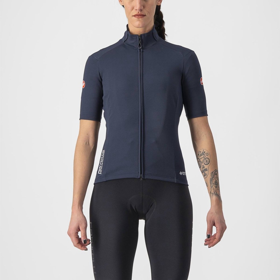 Castelli PERFETTO RoS 2W WIND Jassen Dames Blauw | 123956JPB