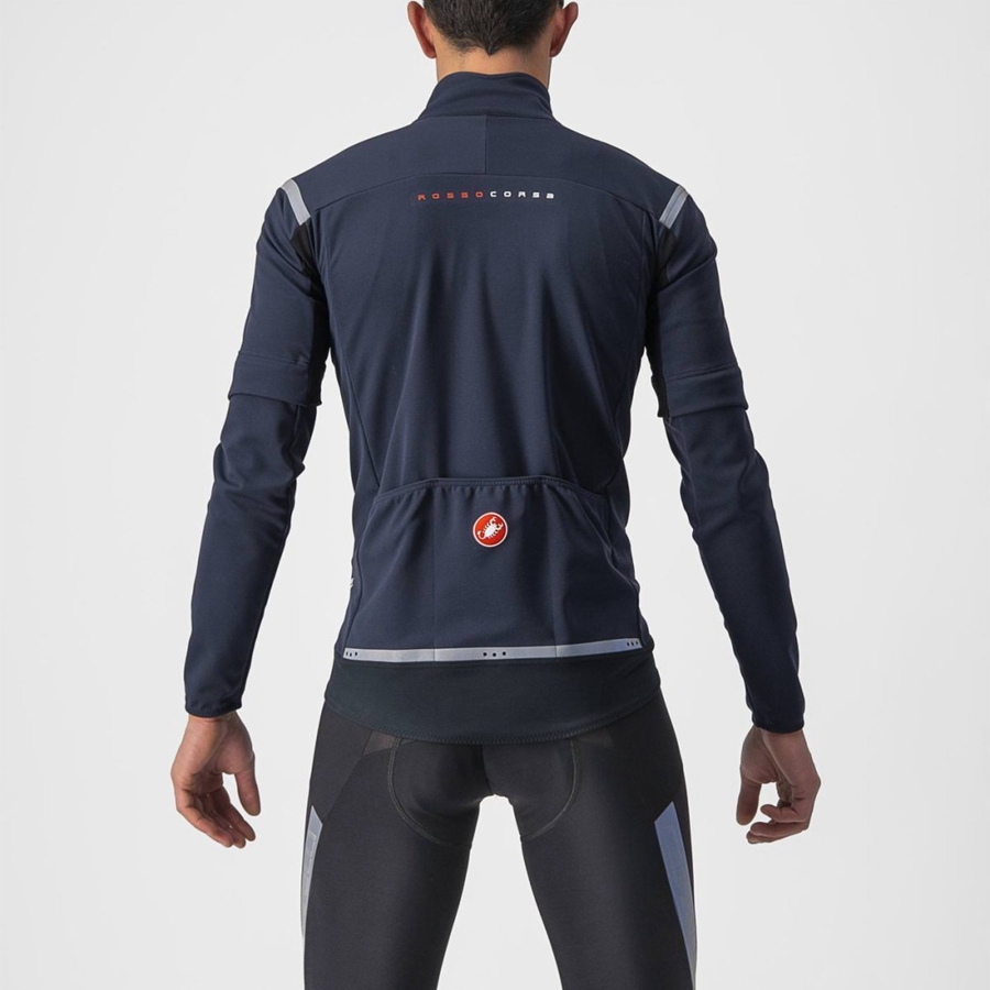 Castelli PERFETTO RoS 2 CONVERTIBLE Jassen Heren Blauw Zilver | 605418JGY