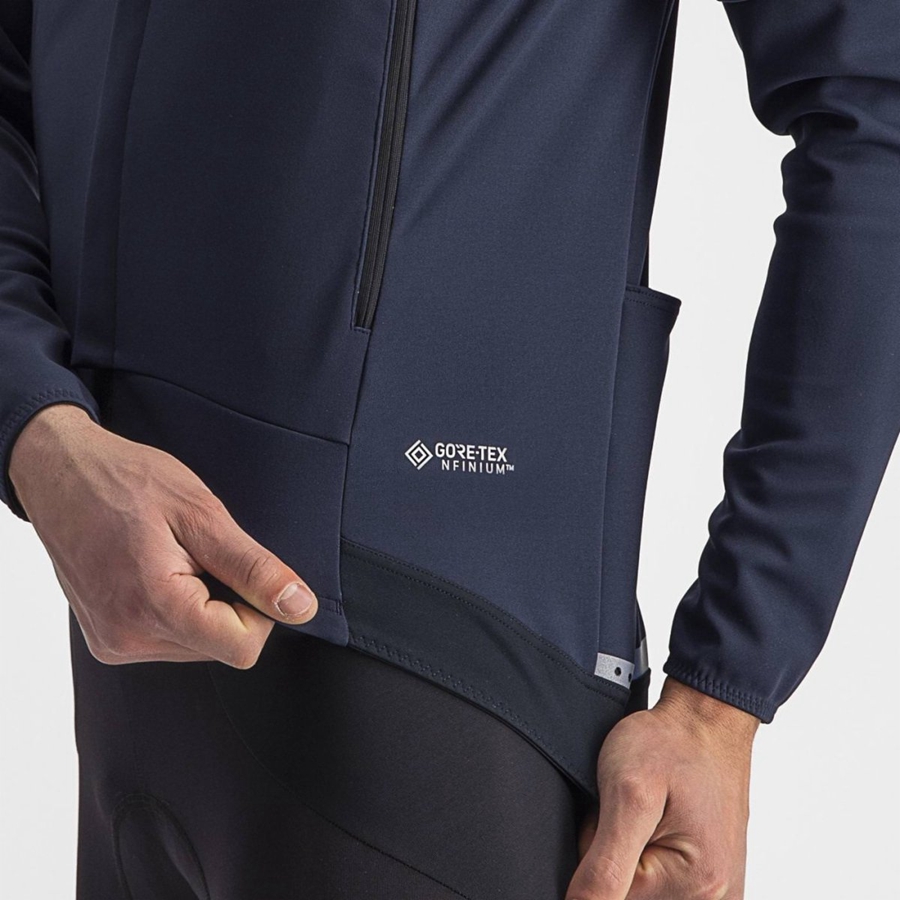 Castelli PERFETTO RoS 2 CONVERTIBLE Jassen Heren Blauw Zilver | 605418JGY