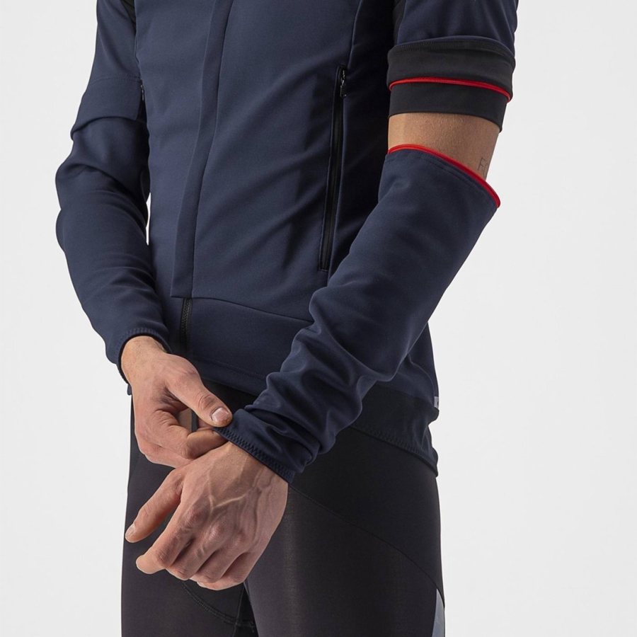 Castelli PERFETTO RoS 2 CONVERTIBLE Jassen Heren Blauw Zilver | 605418JGY