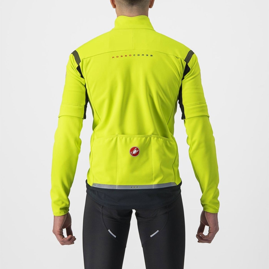 Castelli PERFETTO RoS 2 CONVERTIBLE Jassen Heren Lichtgroen Donkergrijs | 052673MBL