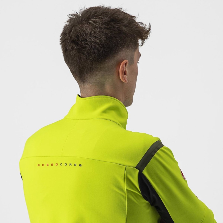 Castelli PERFETTO RoS 2 CONVERTIBLE Jassen Heren Lichtgroen Donkergrijs | 052673MBL