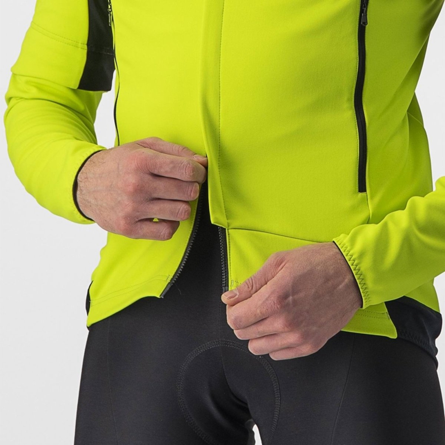 Castelli PERFETTO RoS 2 CONVERTIBLE Jassen Heren Lichtgroen Donkergrijs | 052673MBL