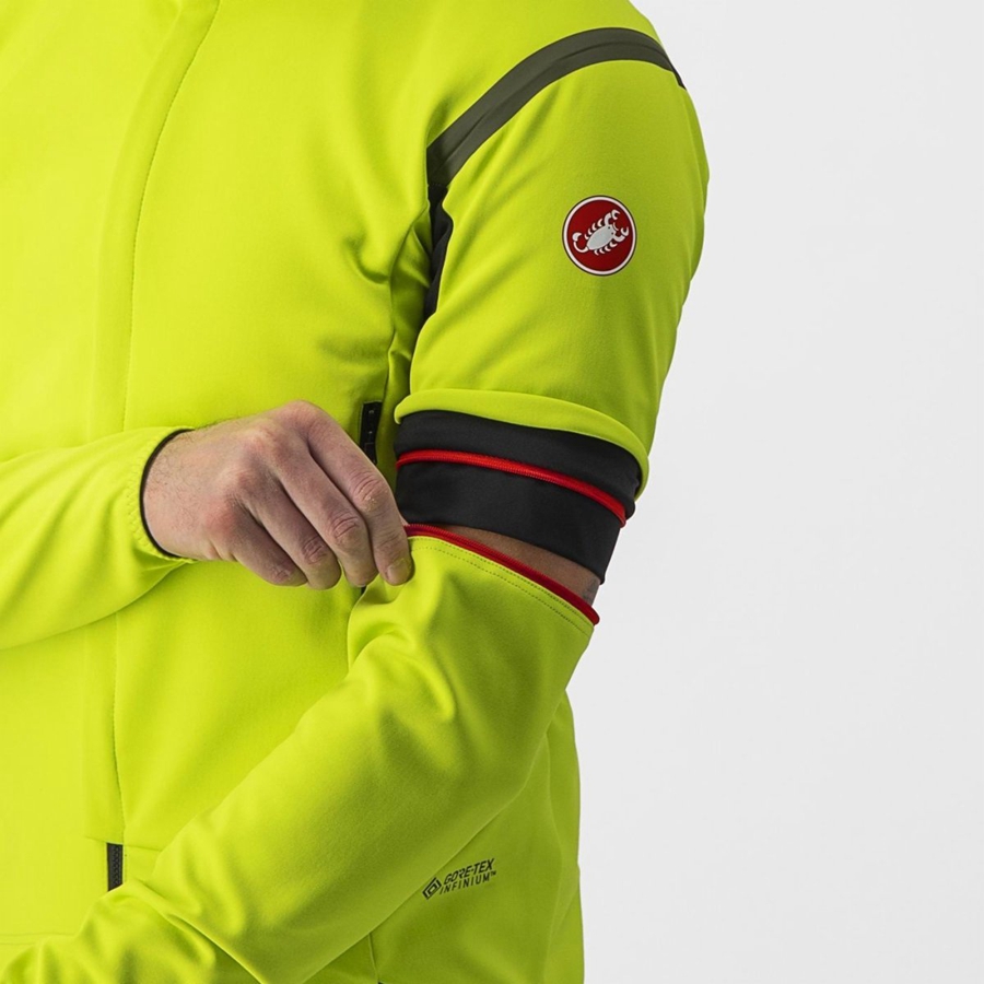 Castelli PERFETTO RoS 2 CONVERTIBLE Jassen Heren Lichtgroen Donkergrijs | 052673MBL