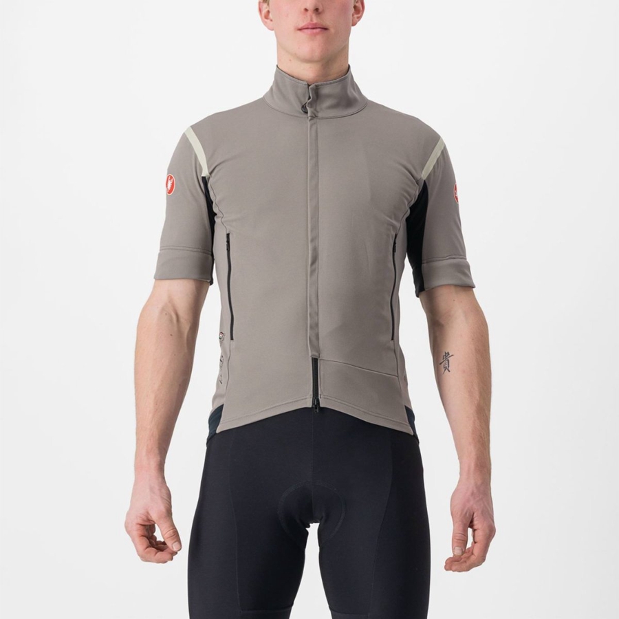 Castelli PERFETTO RoS 2 CONVERTIBLE Jassen Heren Grijs Khaki Grijs | 079623PIB