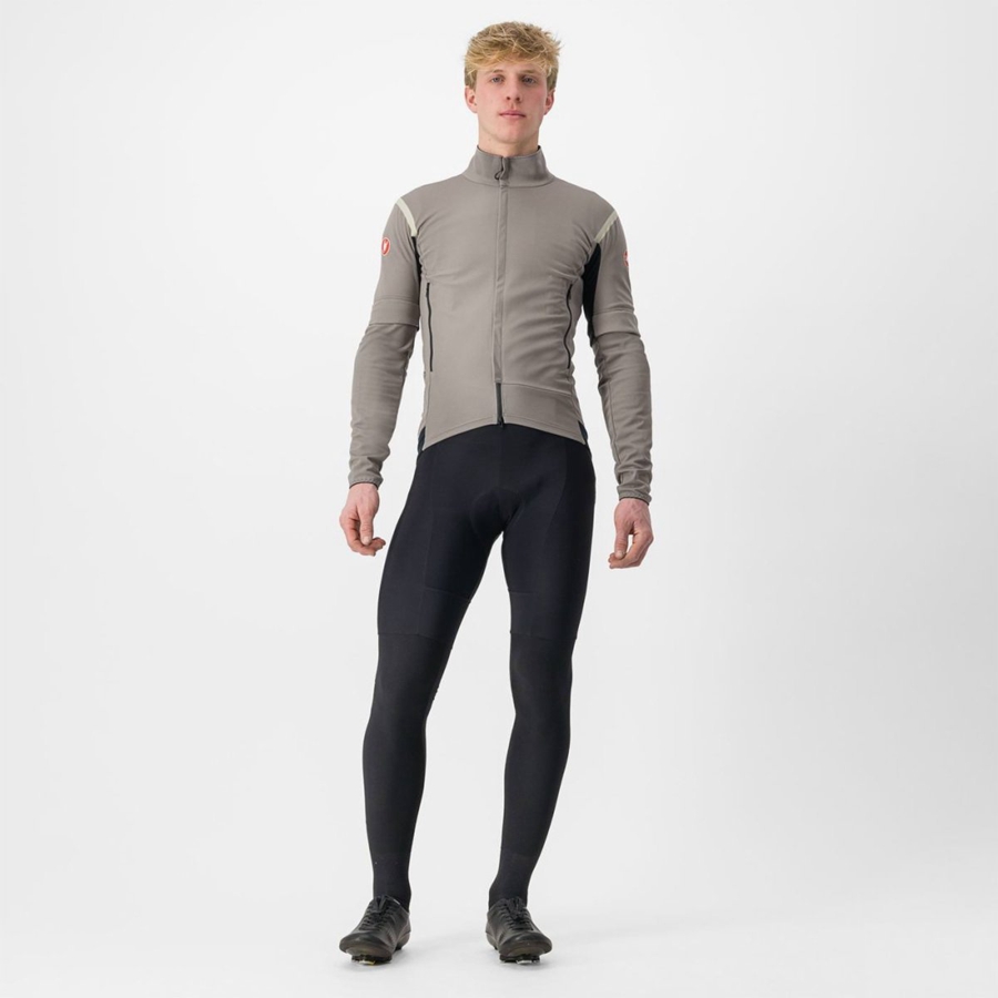 Castelli PERFETTO RoS 2 CONVERTIBLE Jassen Heren Grijs Khaki Grijs | 079623PIB