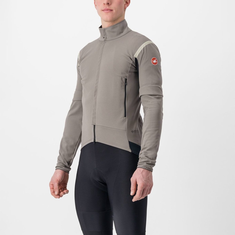 Castelli PERFETTO RoS 2 CONVERTIBLE Jassen Heren Grijs Khaki Grijs | 079623PIB